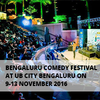 Bengaluru Comedy Festival 2017 9 to 13 Nov, 2016 UB City Bengaluru