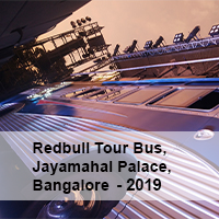 Redbull Tour Bus Jayamahal Palace Bangalore